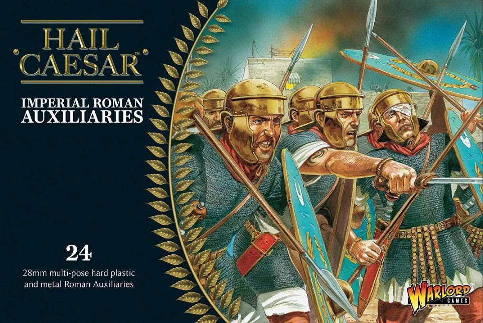 Bolt Action Hail Caesar Early Imperial Romans Auxiliaries Boxed Set figurines 20 plastique et métal