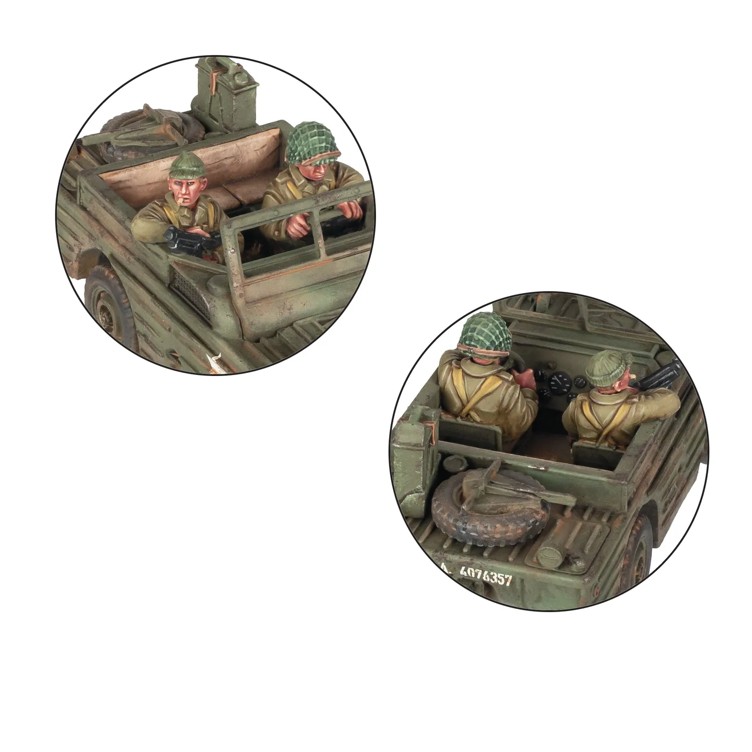 Bolt Action Ford GPA Amphibious Jeep with US Army Crew véhicule