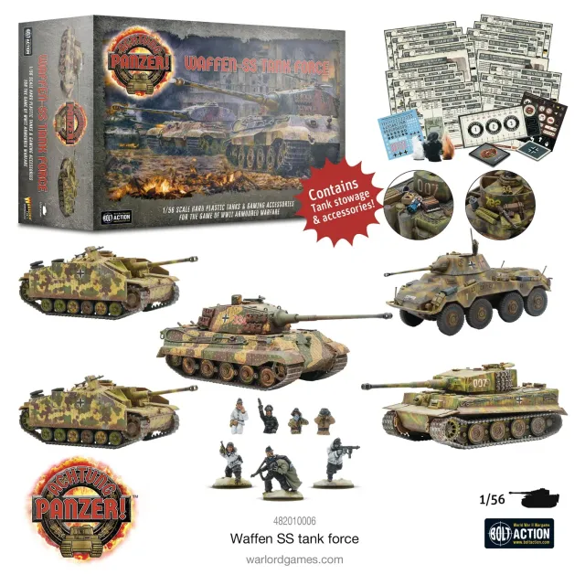 Bolt Action Waffen-SS Tank Force coffret 5 chars 1/56