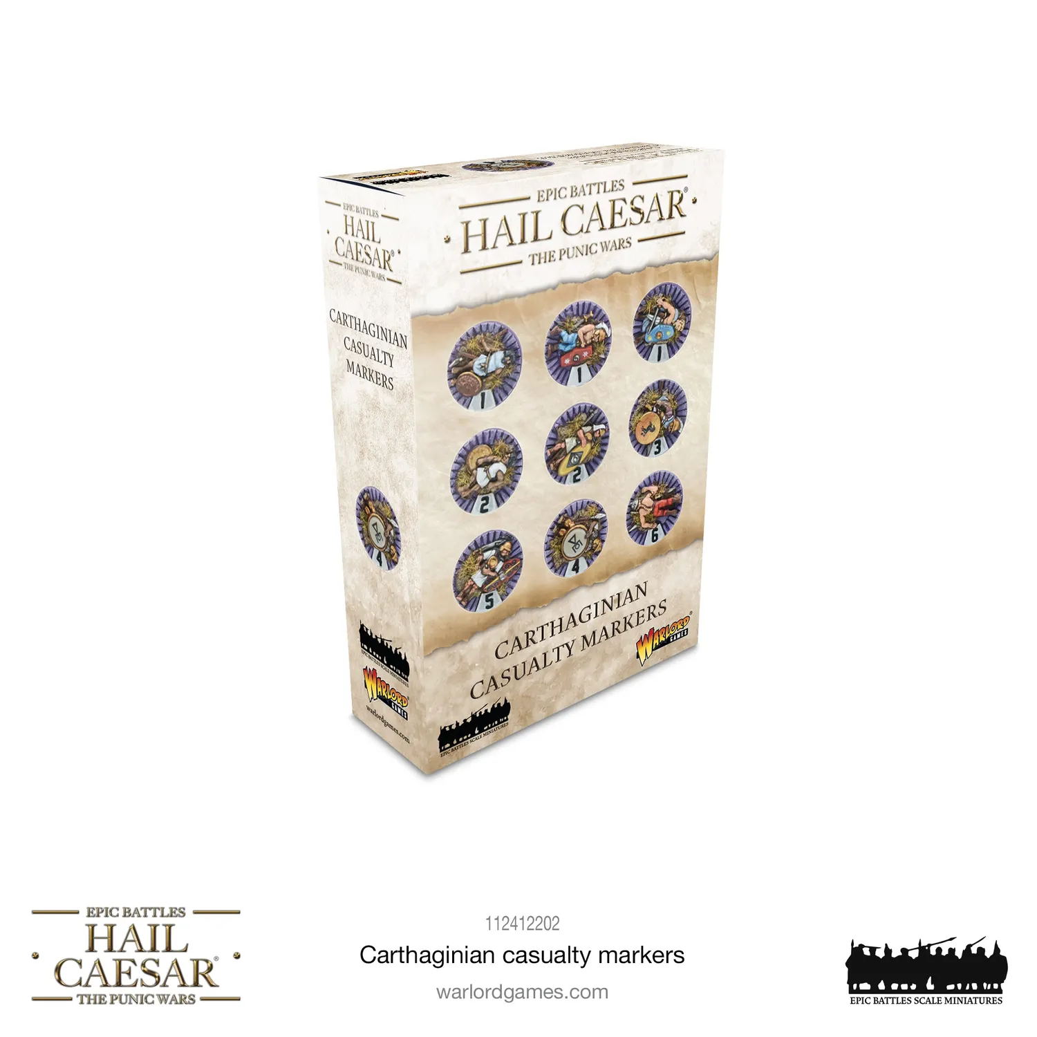 Hail Caesar Epic Battles Carthaginian marqueurs pertes x18 résine