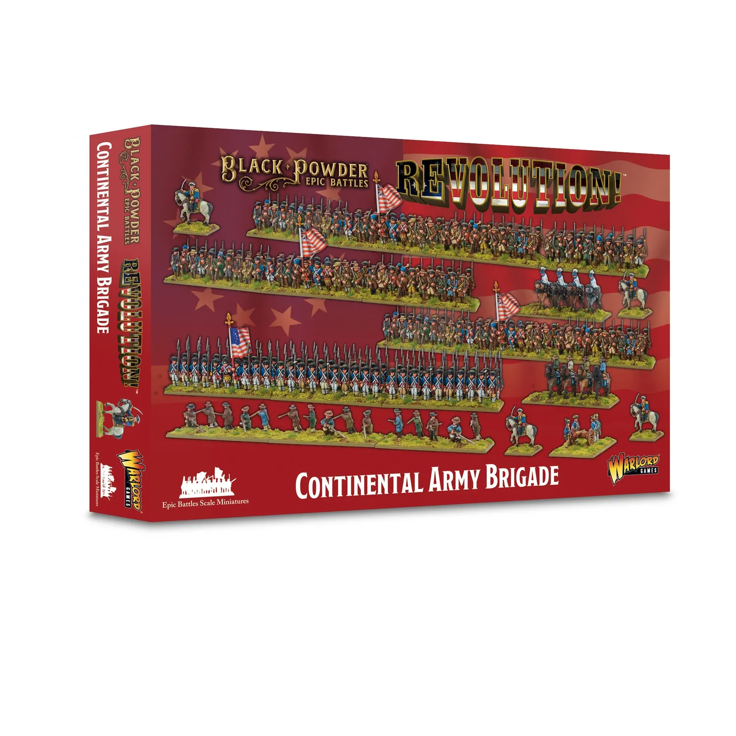 Black Powder Epic Battles Continental Army Brigade coffret plastique