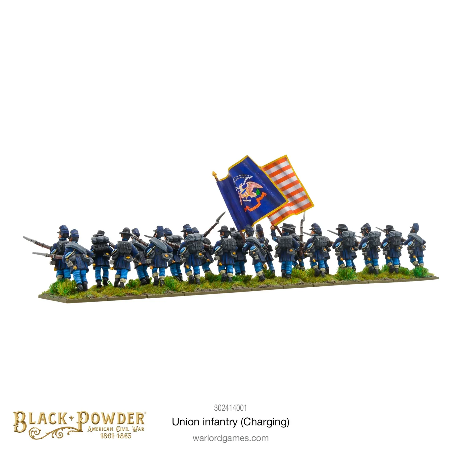 Bolt Action American Civil War: Infantry Regiment Charging figurines 24 pièces