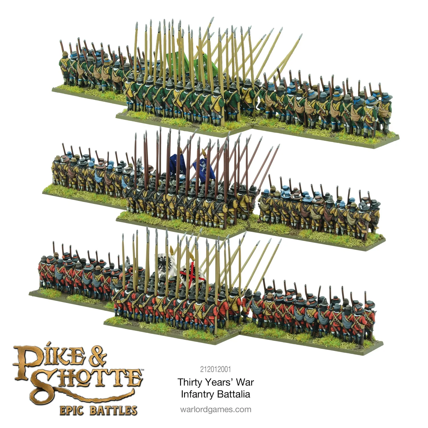Pike & Shotte Epic Battles Thirty Year's War Infantry Battalia figurines plastique