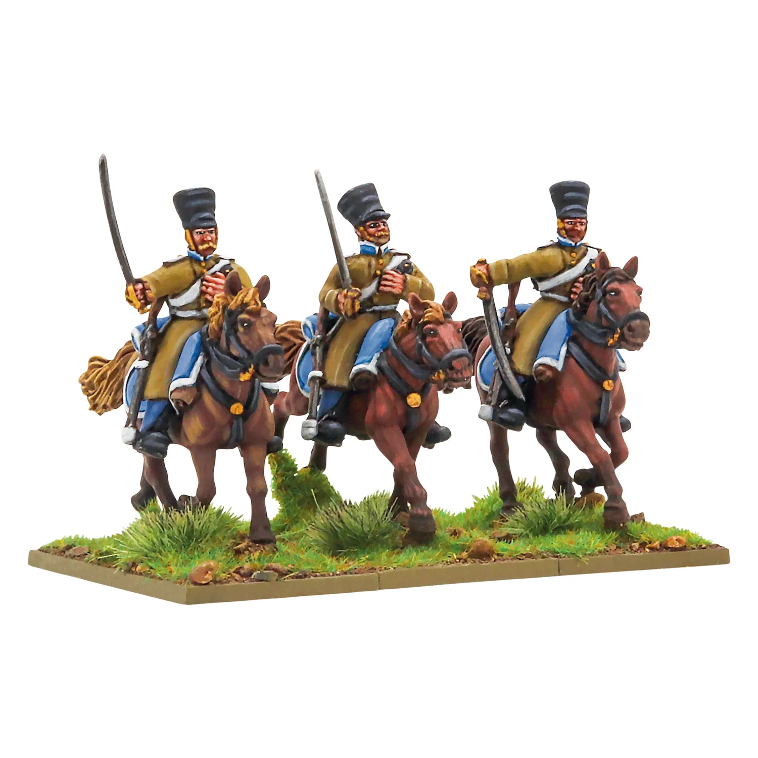 Black Powder Crimean War Russian Hussars figurines cavalerie métal 3 modèles