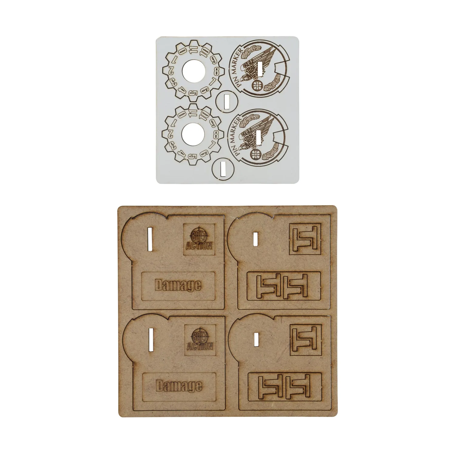 Bolt Action marqueurs Fallschirmjäger MDF pions 0-11