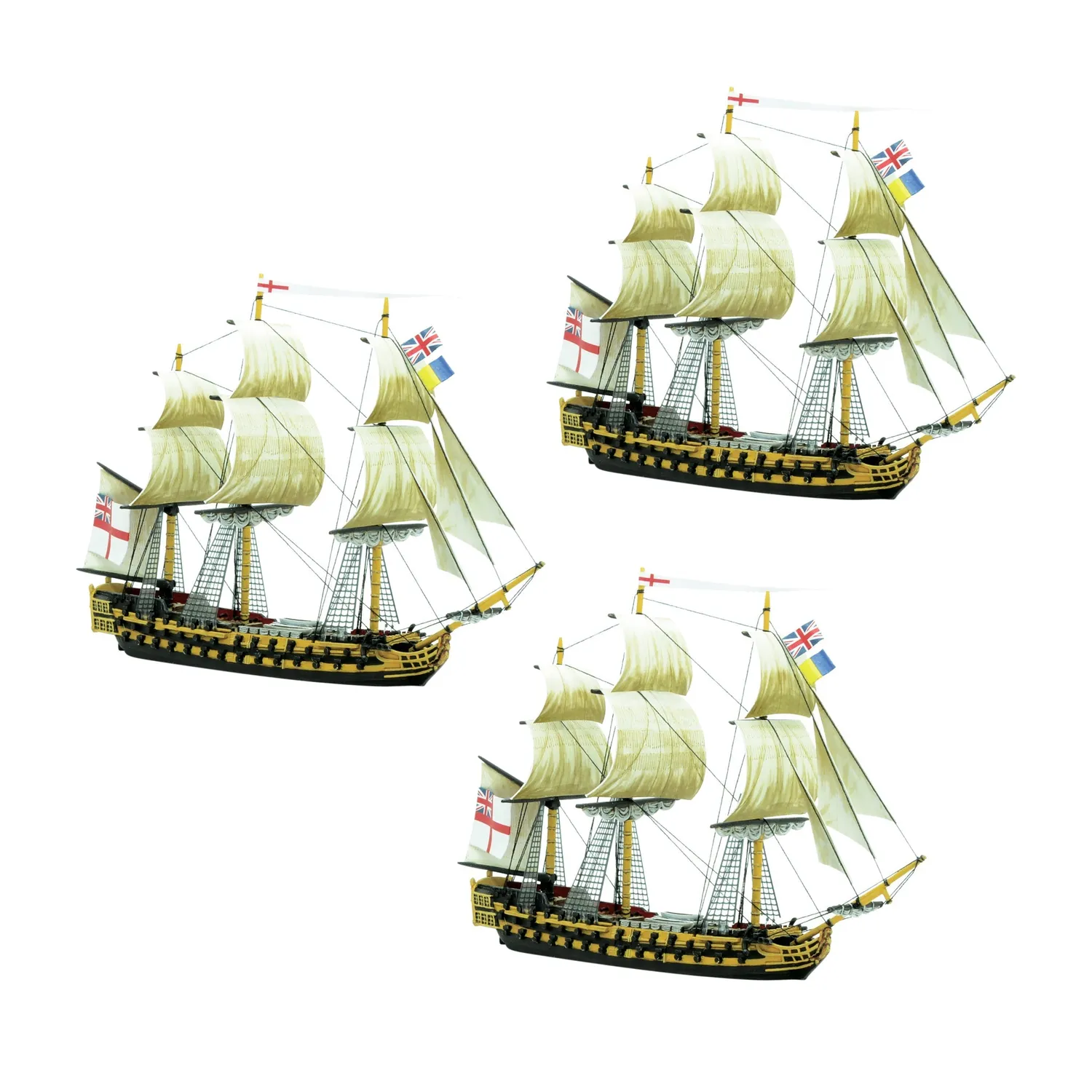 Warlord Games Black Seas Royal Navy 3rd Rates Named Ships Pack 3 bundle navires