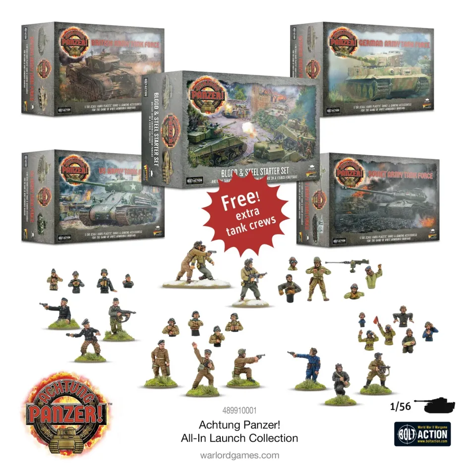 Bolt Action Achtung Panzer All-In Launch Collection coffret chars