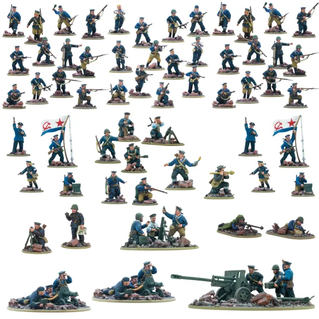 Bolt Action Defence of Sevastopol Bundle figurines infanterie navale