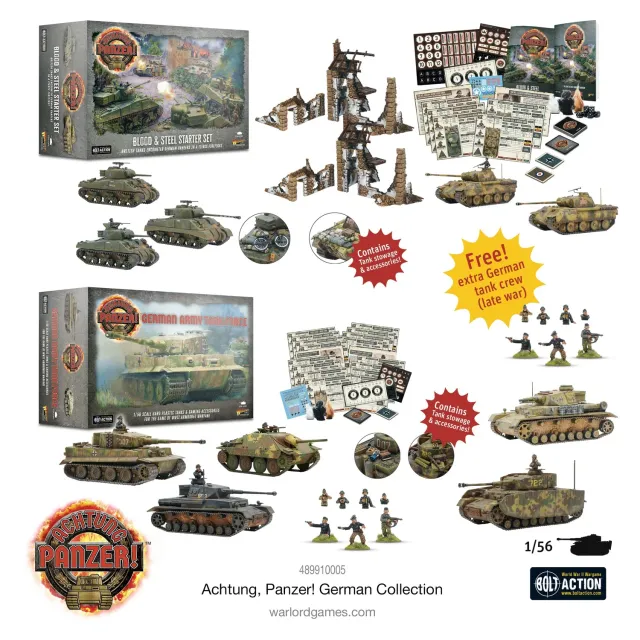 Achtung Panzer! German Collection starter set allemand chars métal plastique