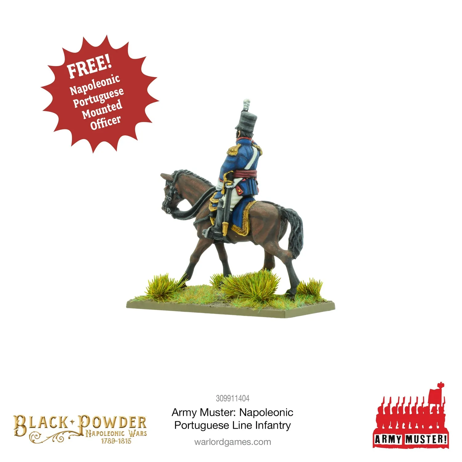 Bolt Action Army Muster Napoleonic Portuguese Line Infantry infanterie plastique