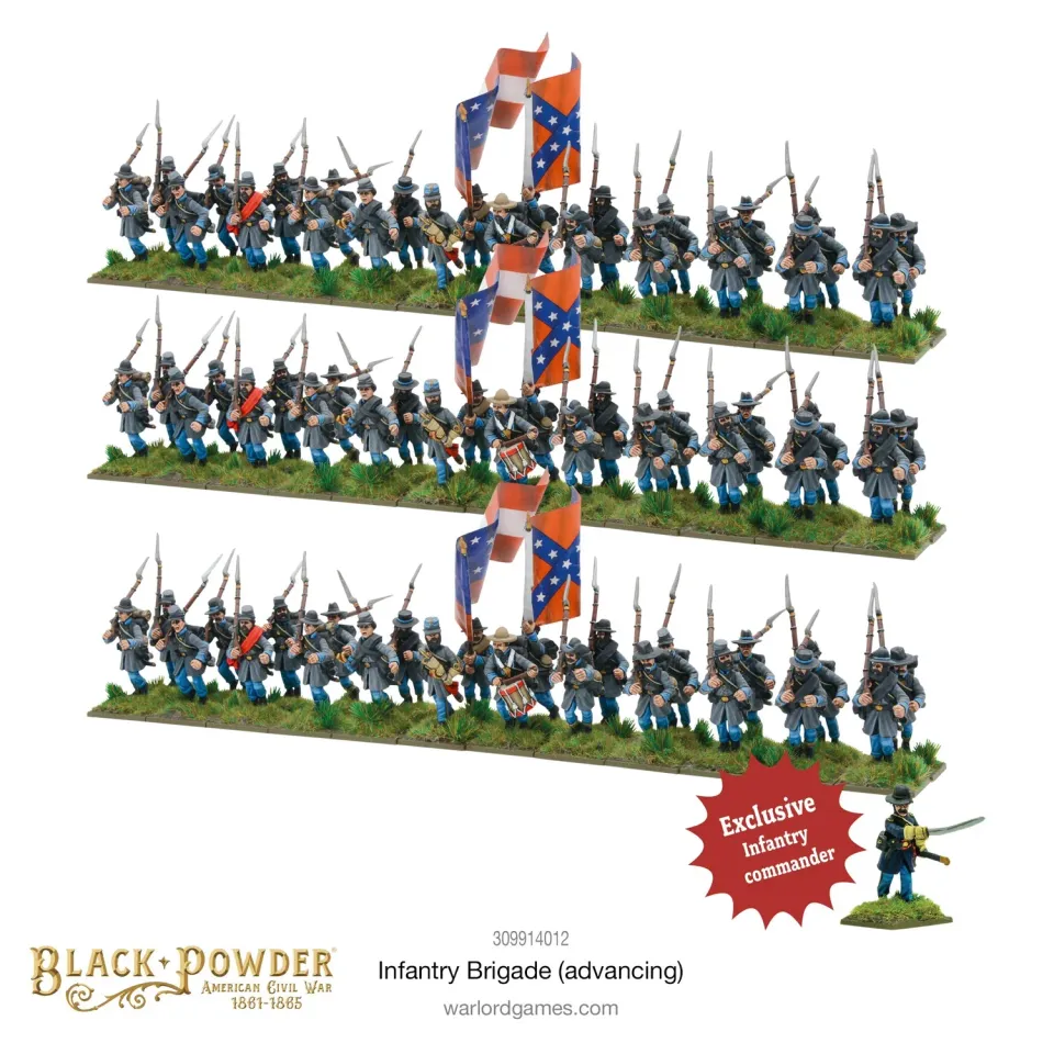 Bolt Action Black Powder Infantry Brigade Advancing lot 3 boîtes
