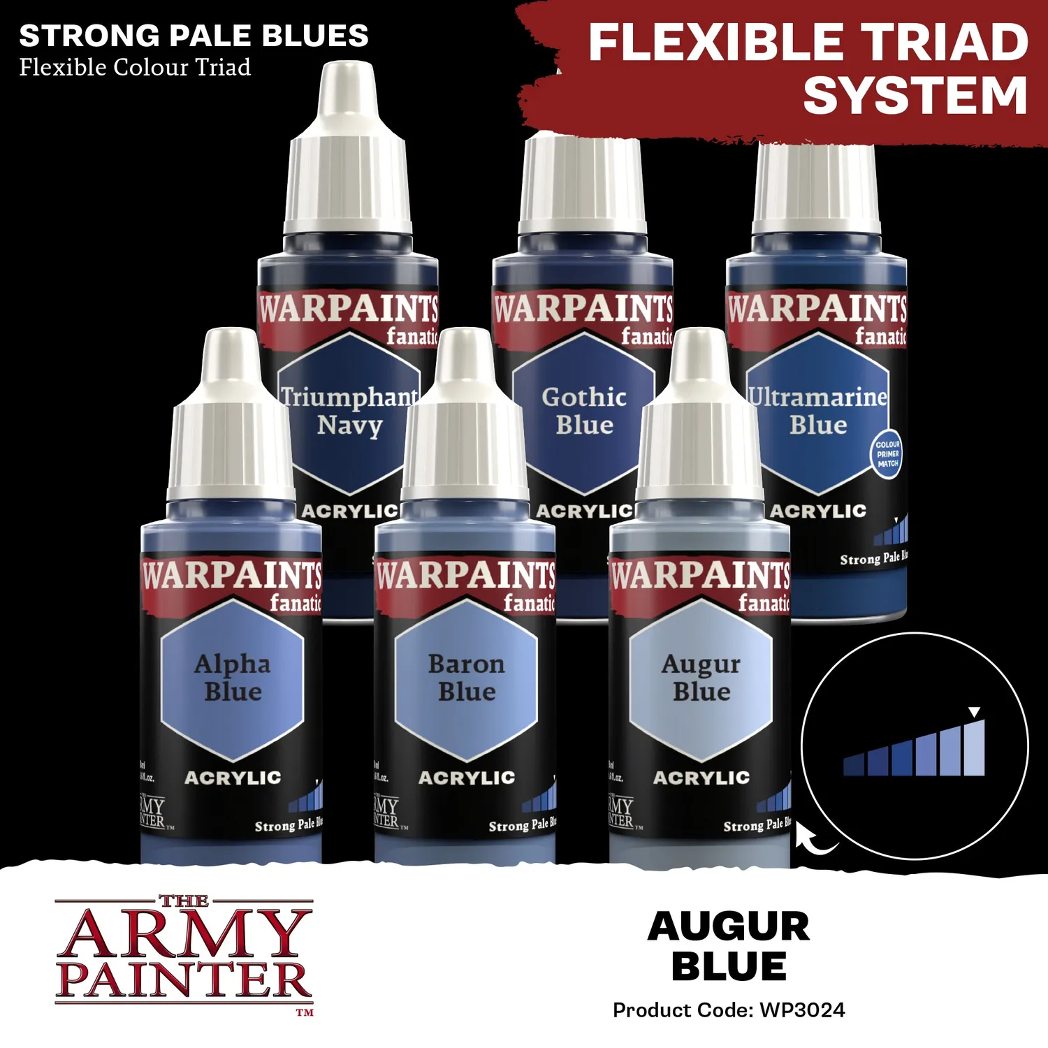Army Painter Warpaints Fanatic Augur Blue peinture 18 ml bleu
