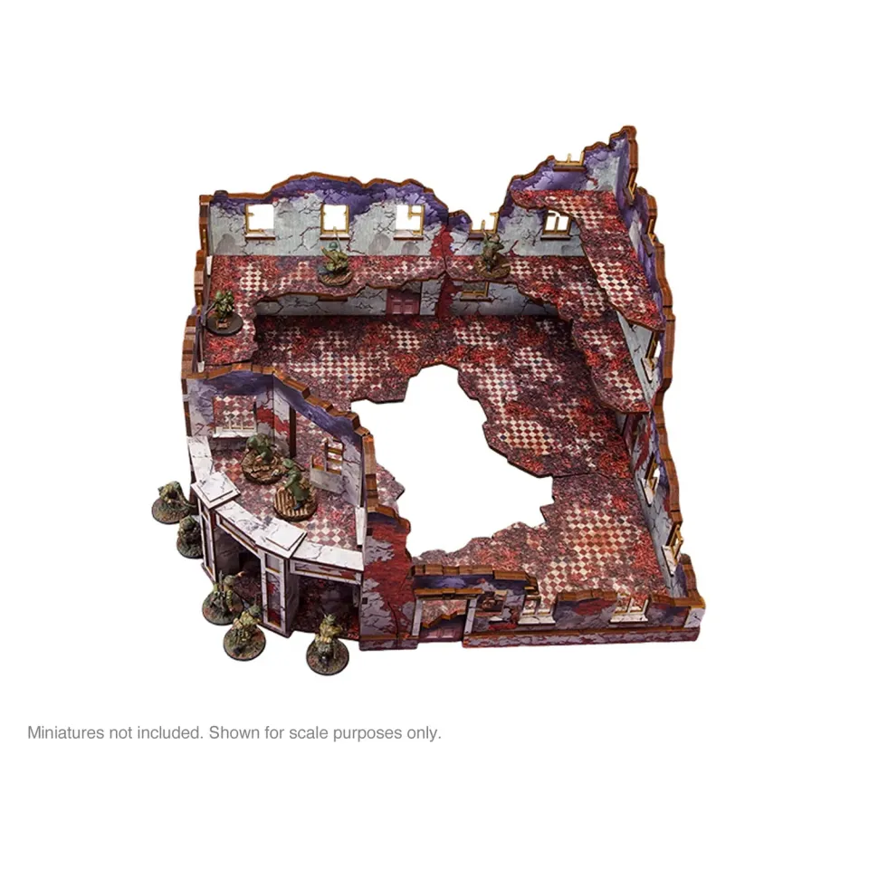 Bolt Action Ostfront Stalingrad Univermag décor pré-peint balcon