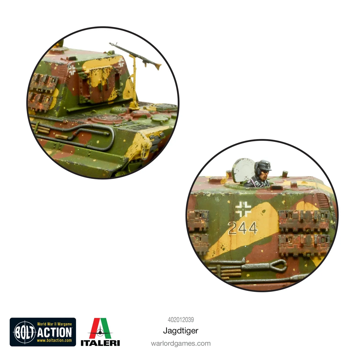 Warlord Games Bolt Action Jagdtiger char plastique 1/56