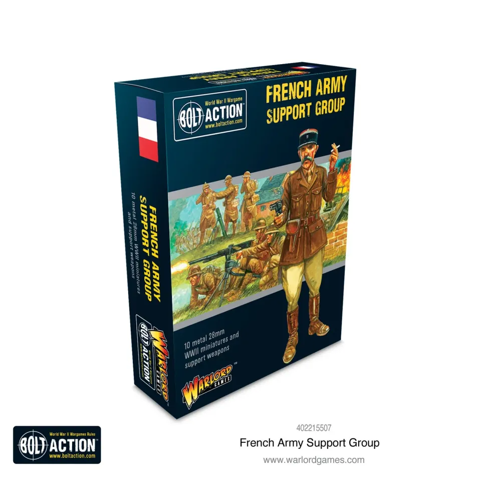 Bolt Action French Army support group figurines de soutien