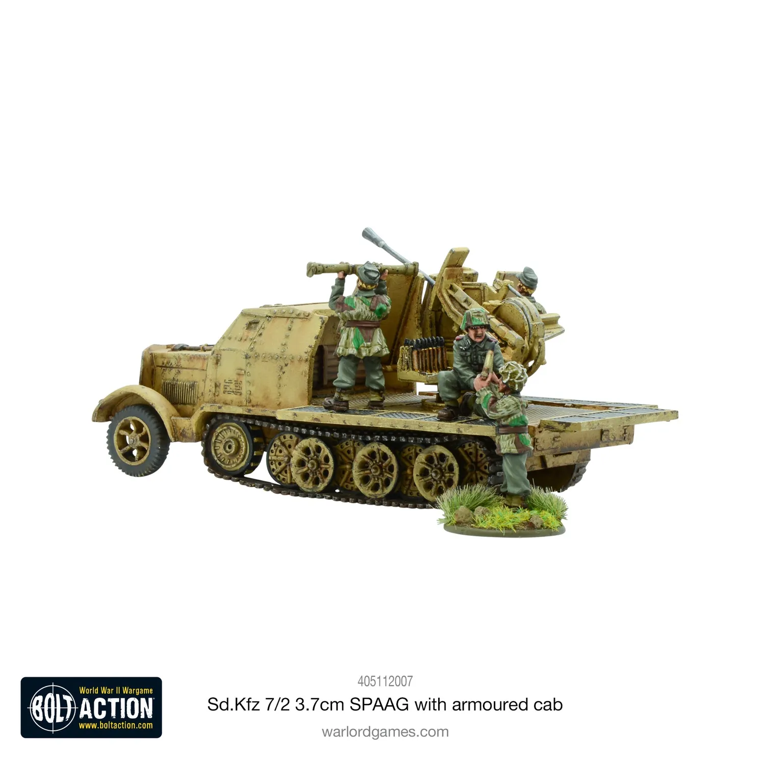 Bolt Action Sd.Kfz 7/2 3.7cm SPAAG véhicule résine cabine blindée