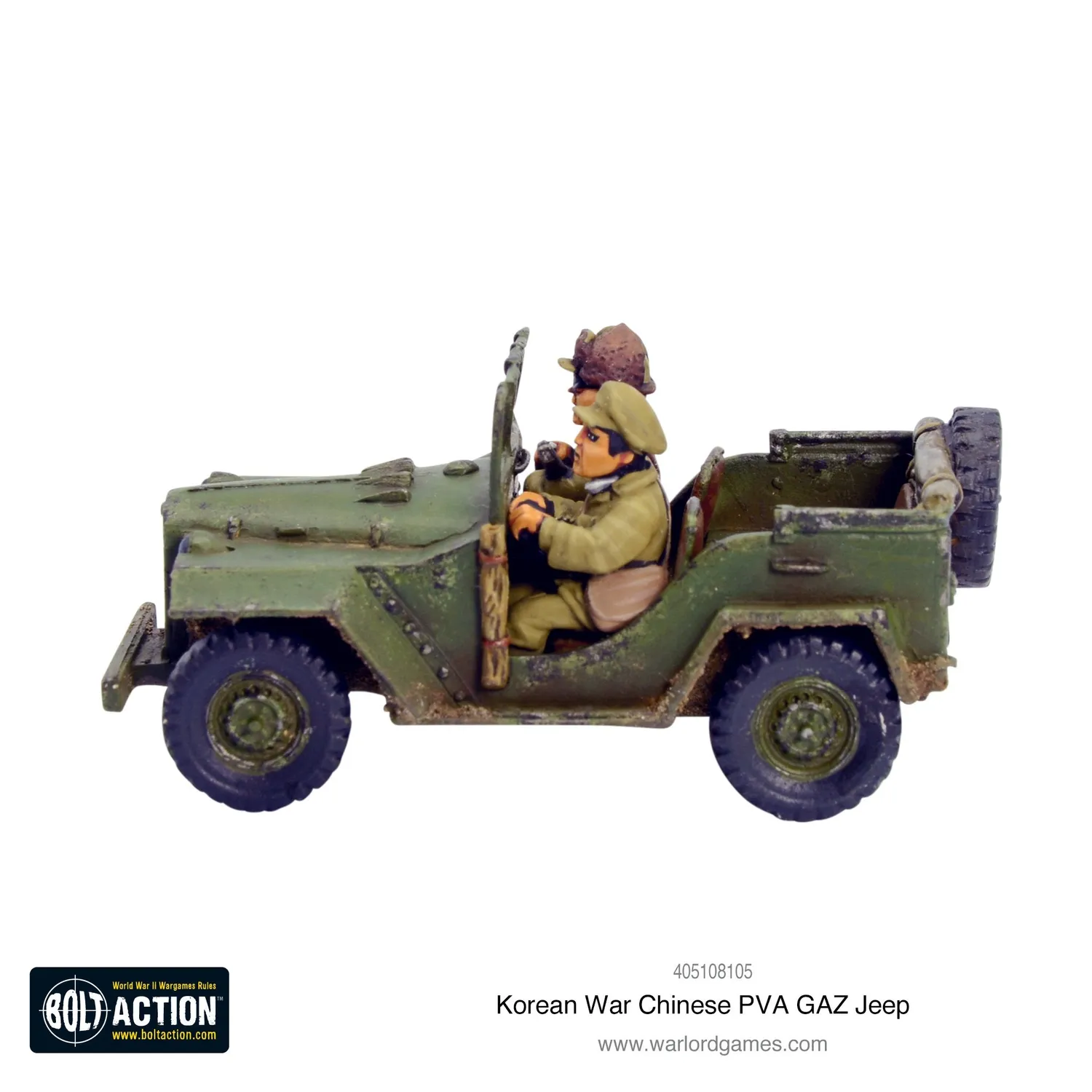 Bolt Action Korean War Jeep GAZ PVA chinois véhicule résine métal