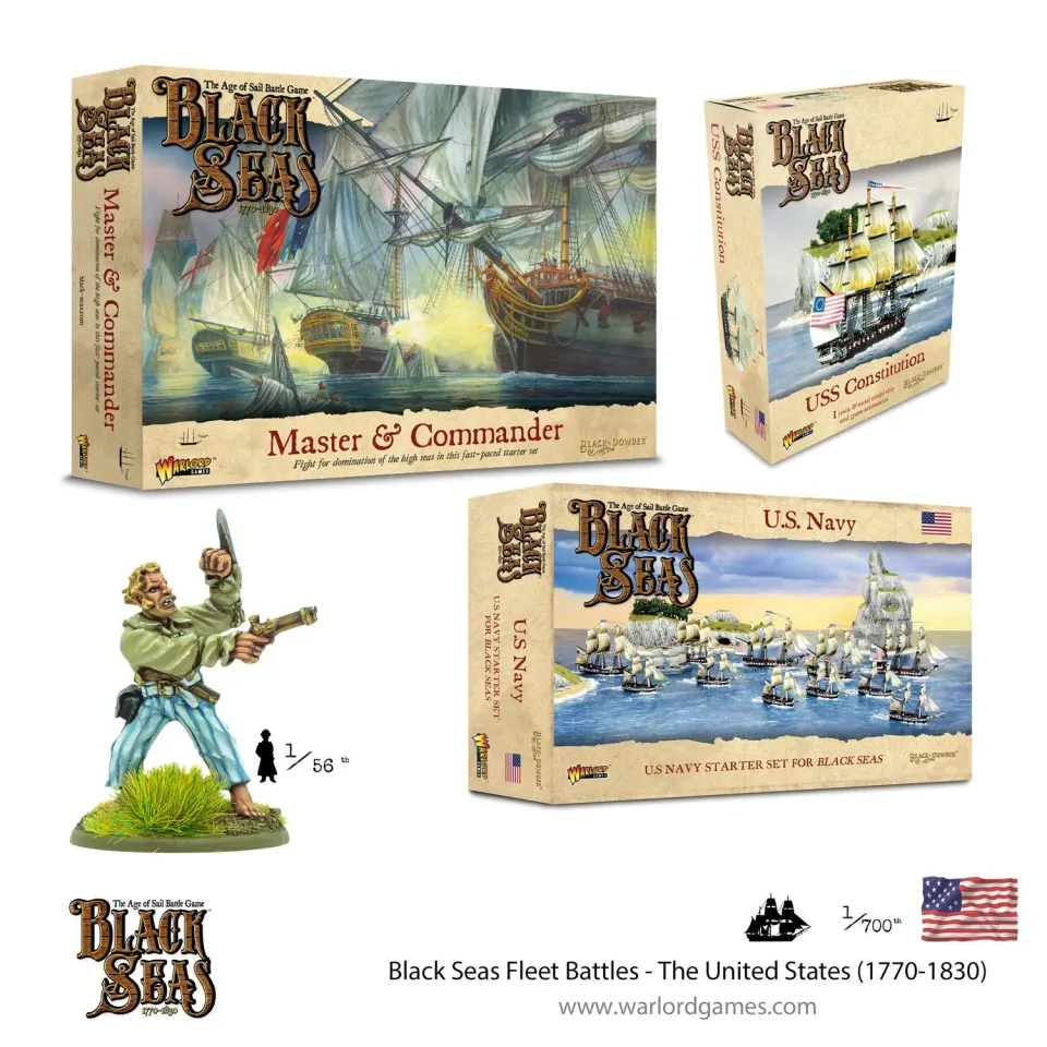 Bolt Action Black Seas Fleet Battles - The United States (1770-1830) flotte américaine