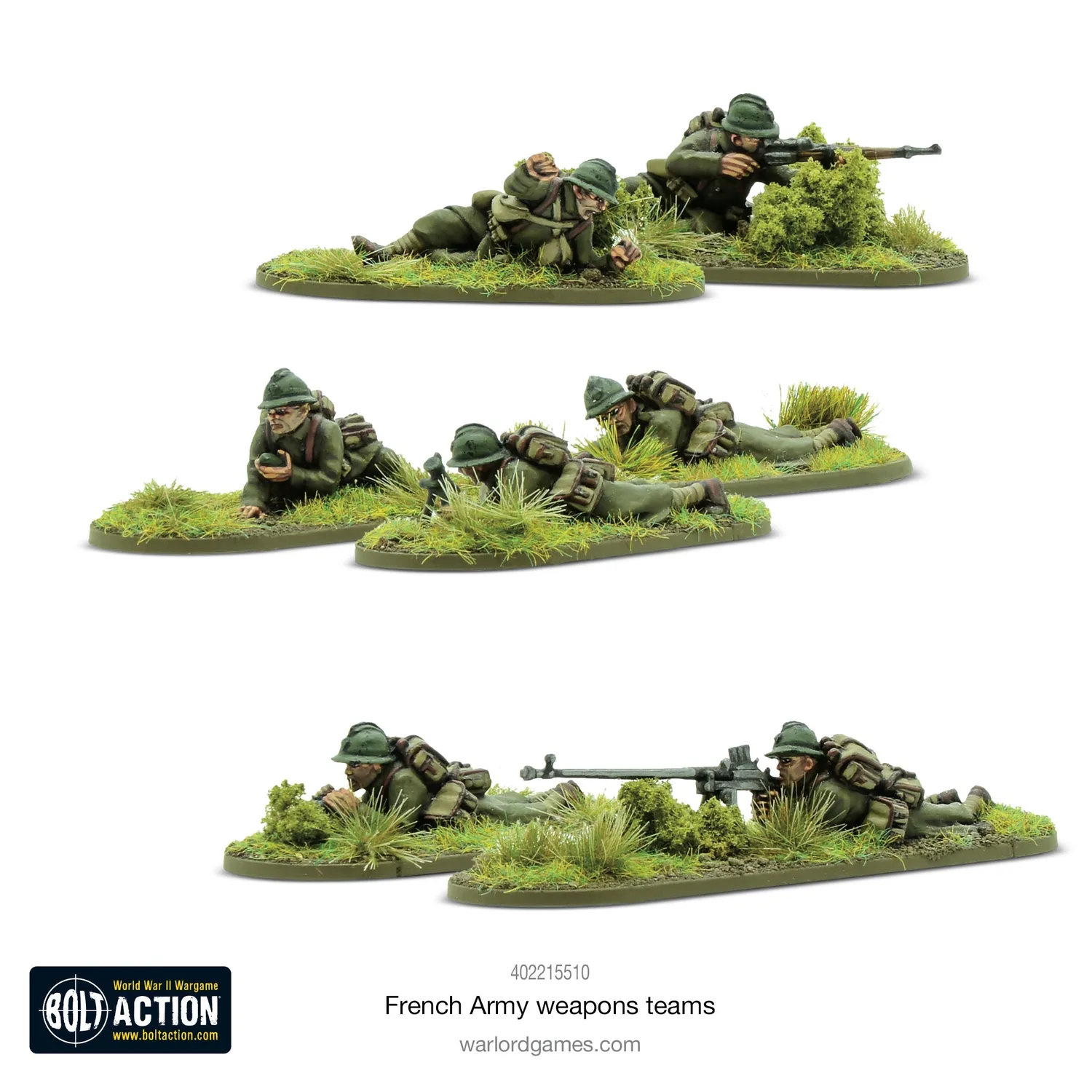 Bolt Action French Army weapons teams équipes d’armes françaises