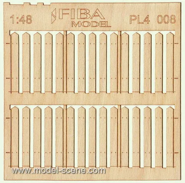 Model Scene PL4-008 planches palissade large lot de 2