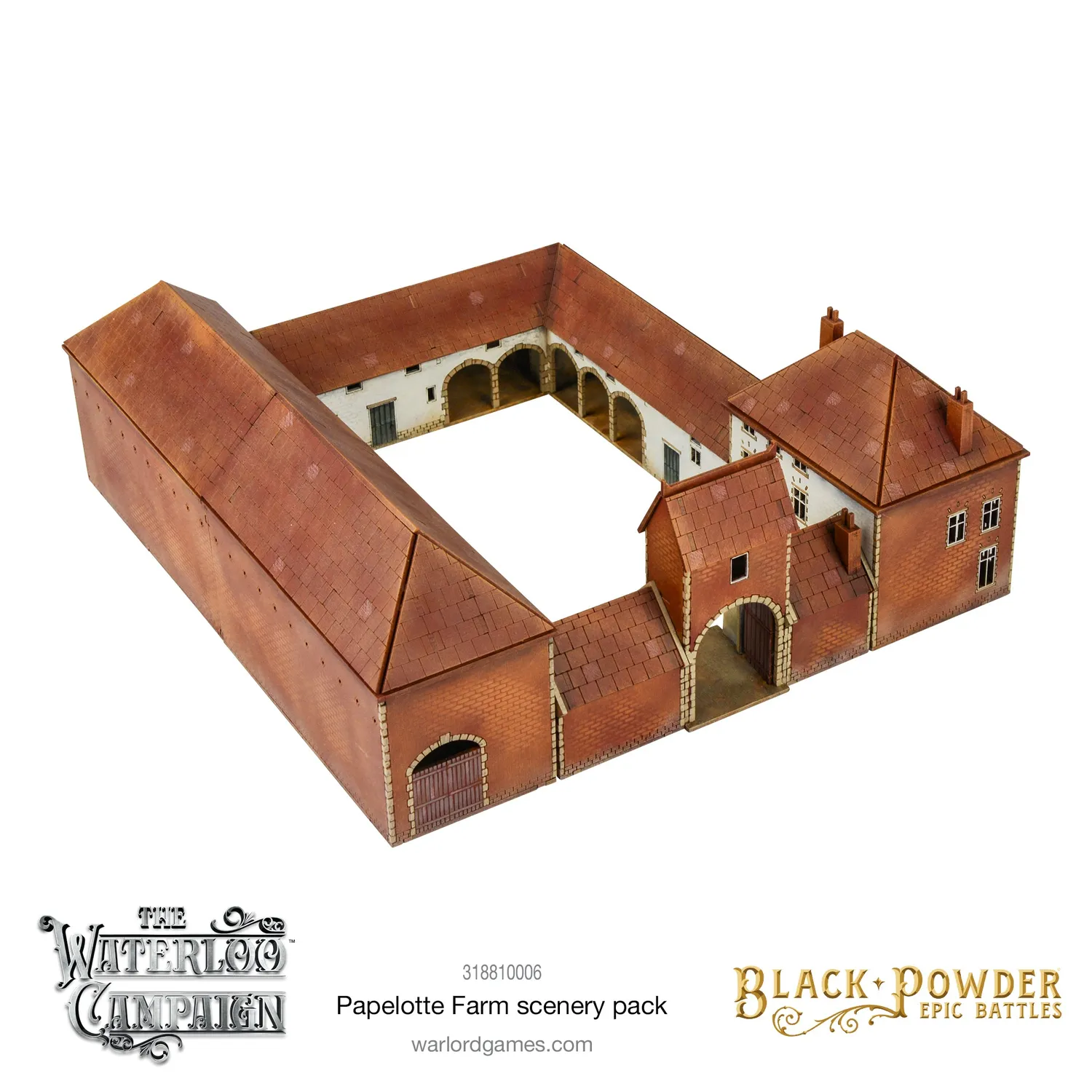 Bolt Action Black Powder Epic Battles Papelotte décor ferme Waterloo