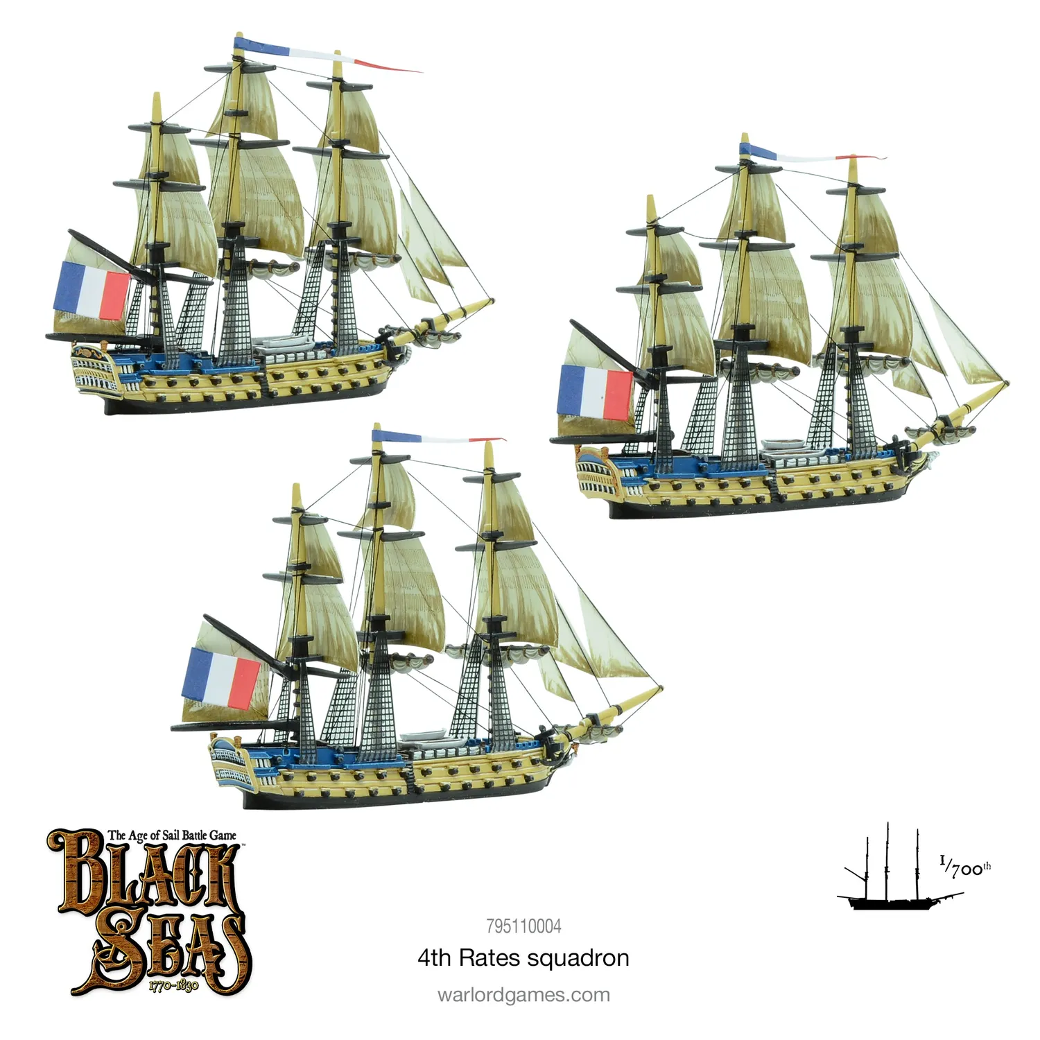 Warlord Games Black Seas 4th Rates Squadron maquettes bateaux