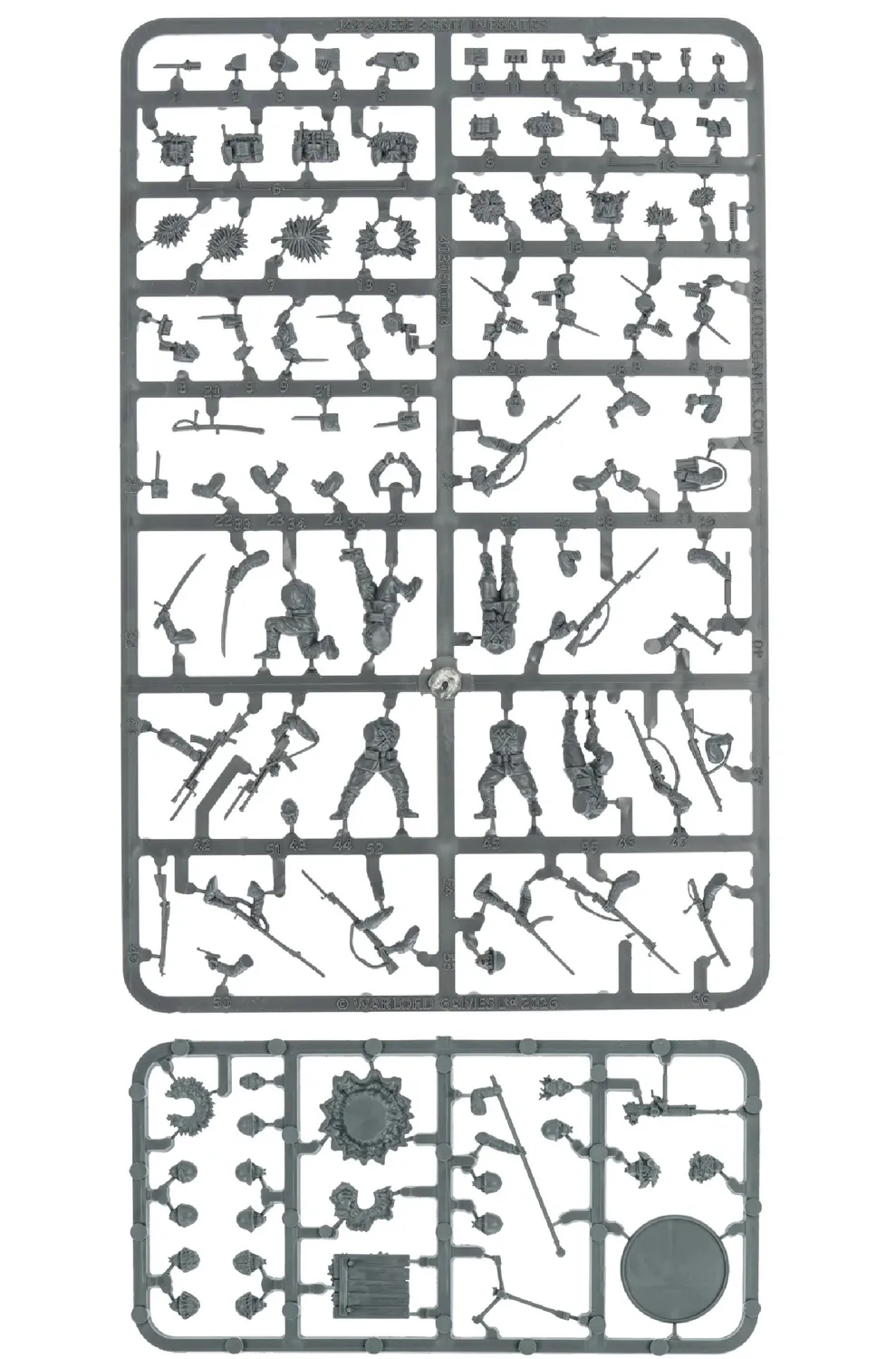 Bolt Action Japanese Infantry 2025 Sprue grappe plastique armée japonaise