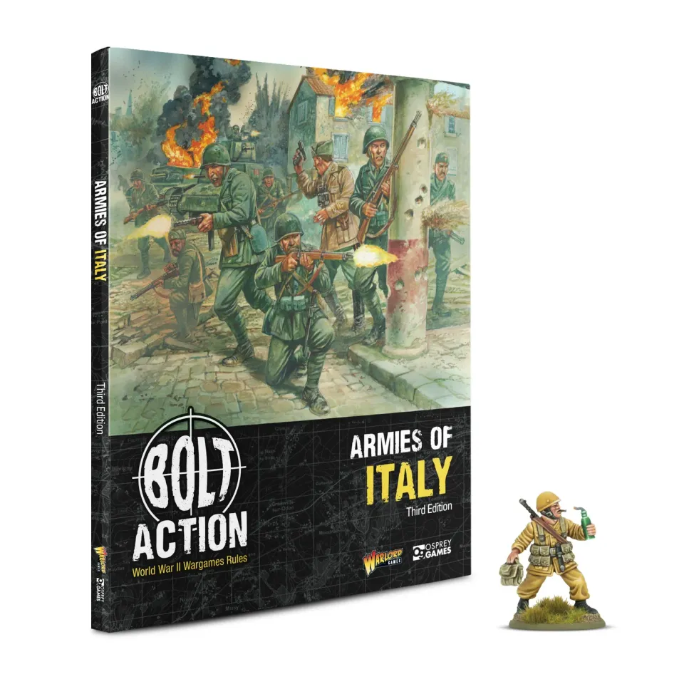 Bolt Action Armies of Italy livre d'armée + figurine Desert
