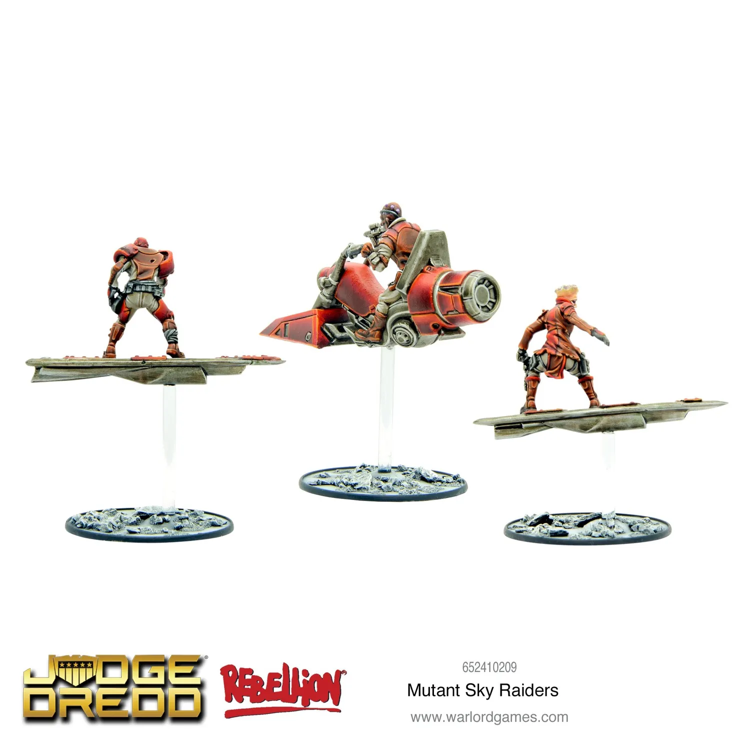 Bolt Action Judge Dredd Mutant Sky Raiders figurines