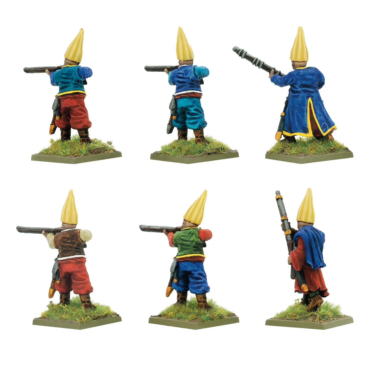 Bolt Action Pike & Shotte Ottoman Djiveleks Trainee Janissaries figurines métal x6
