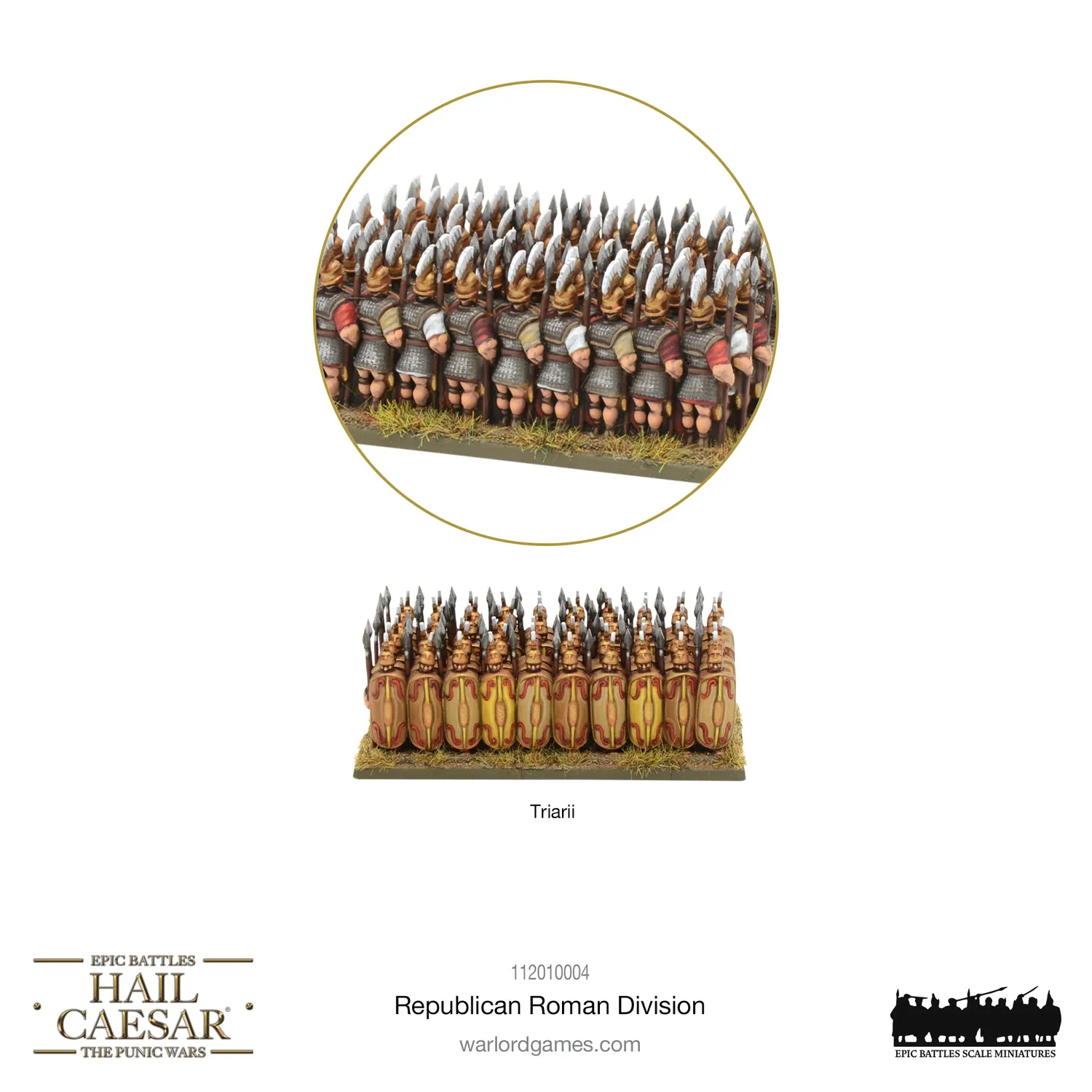 Hail Caesar Epic Battles Republican Roman division plastique