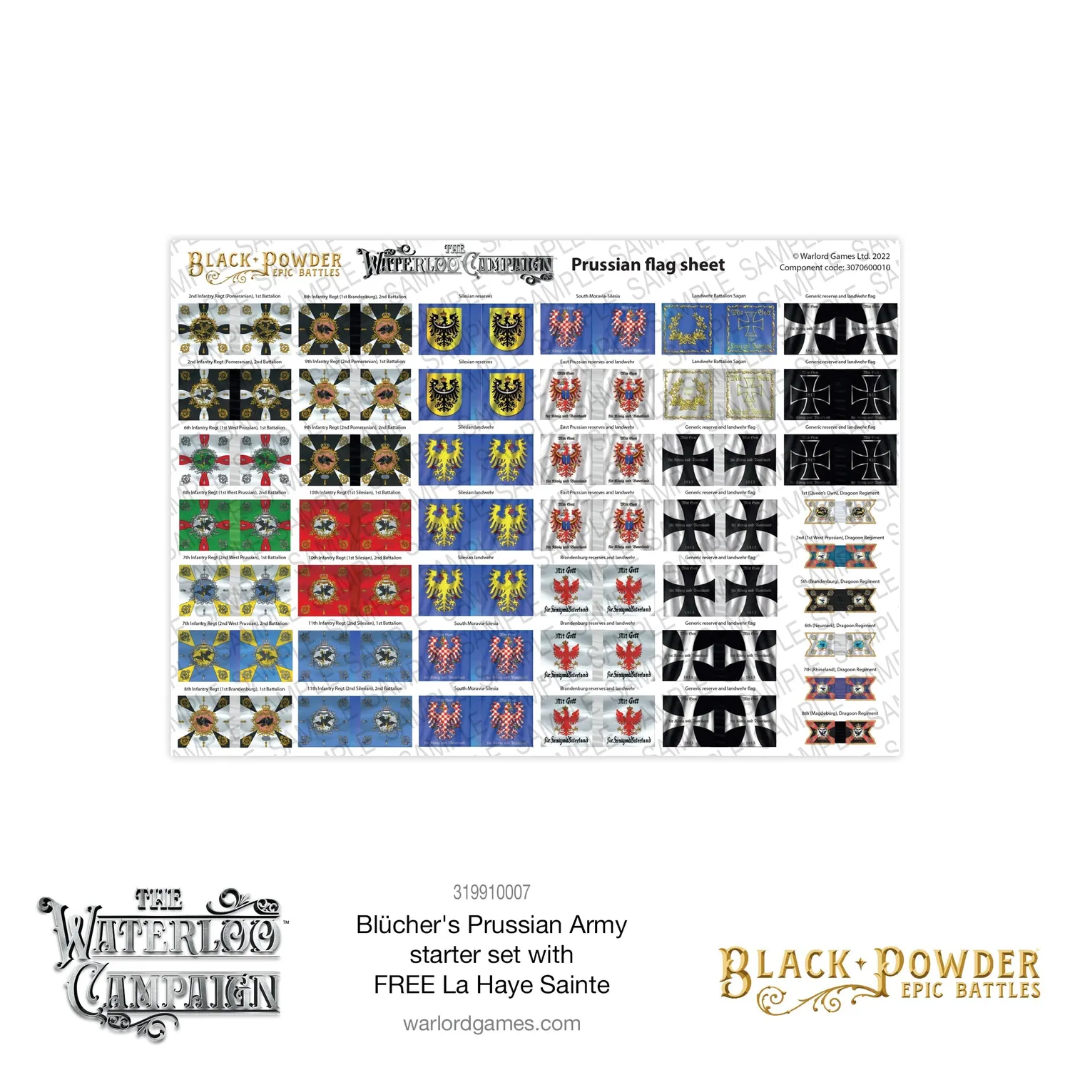 Bolt Action Black Powder Epic Battles Waterloo Prussian Starter Army coffret armée