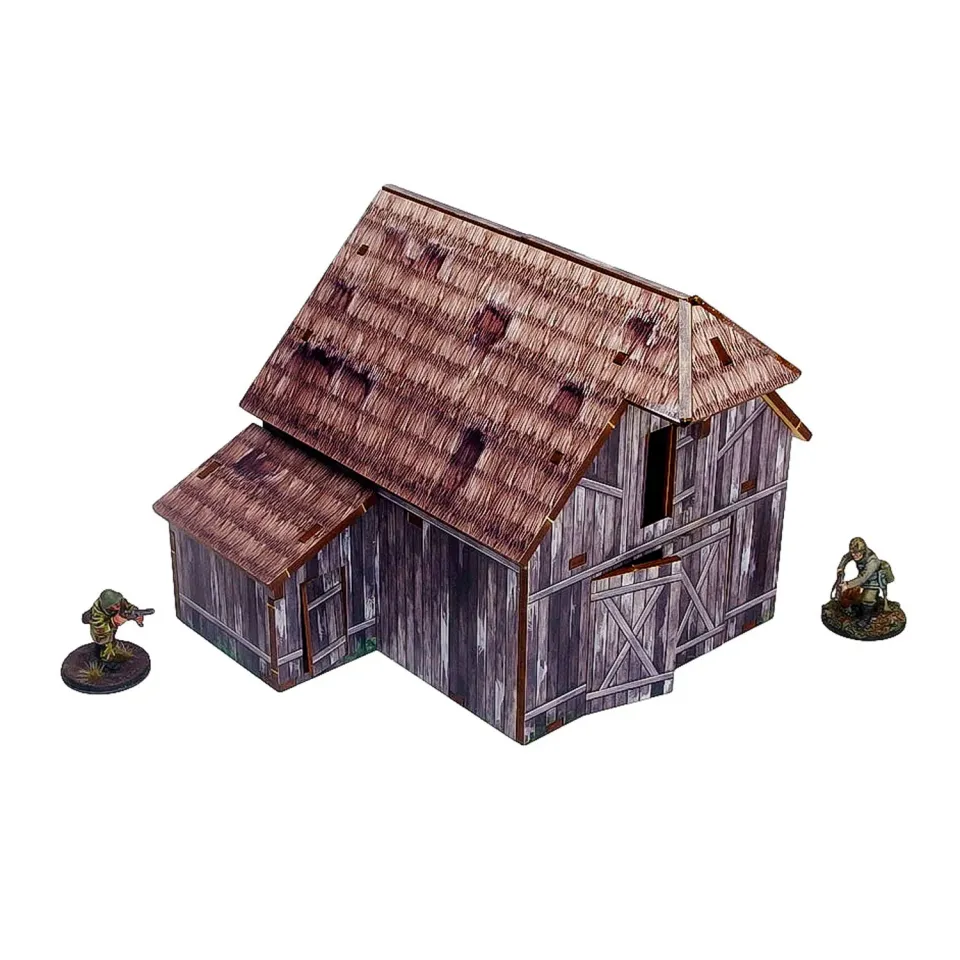 Bolt Action Ostfront Village Barn décor pré-peint grange 28mm