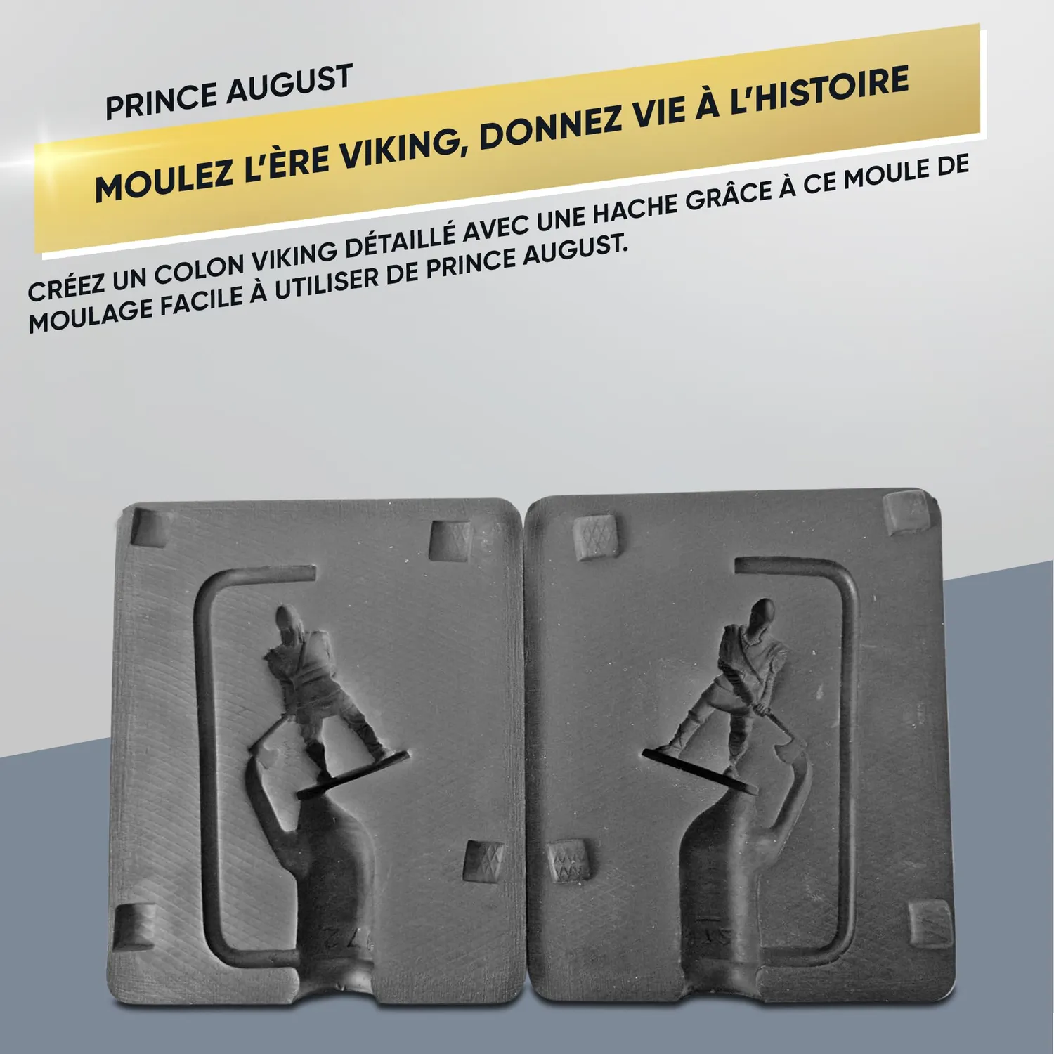 Prince August Hobby Colon viking avec hache PA972 moule de moulage métal 40 mm