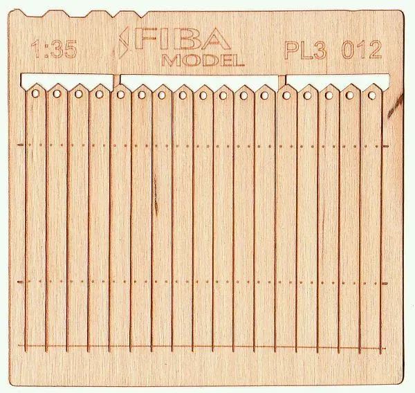 Albion Decorative European wooden fence clôture de diorama 2 pièces bois