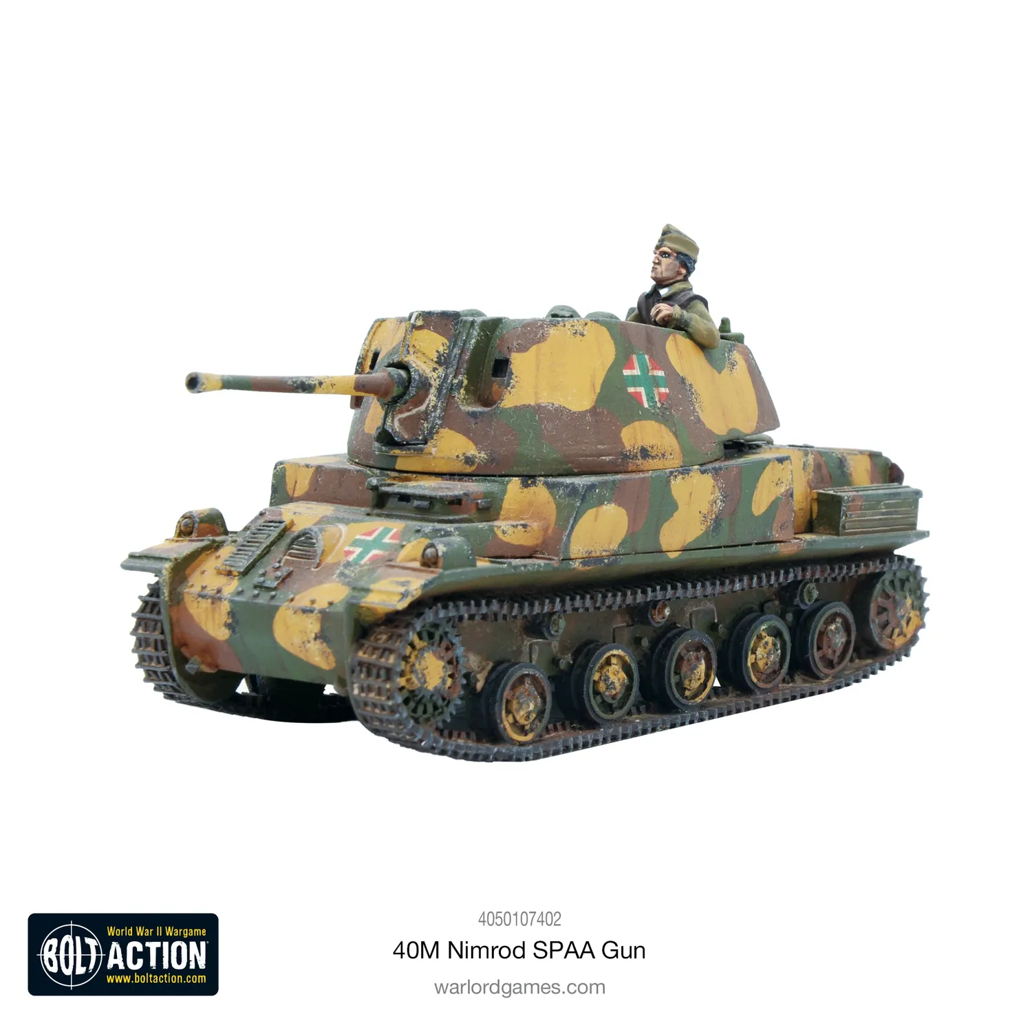 Bolt Action 40M Nimrod SPAA Gun canon antiaérien hongrois