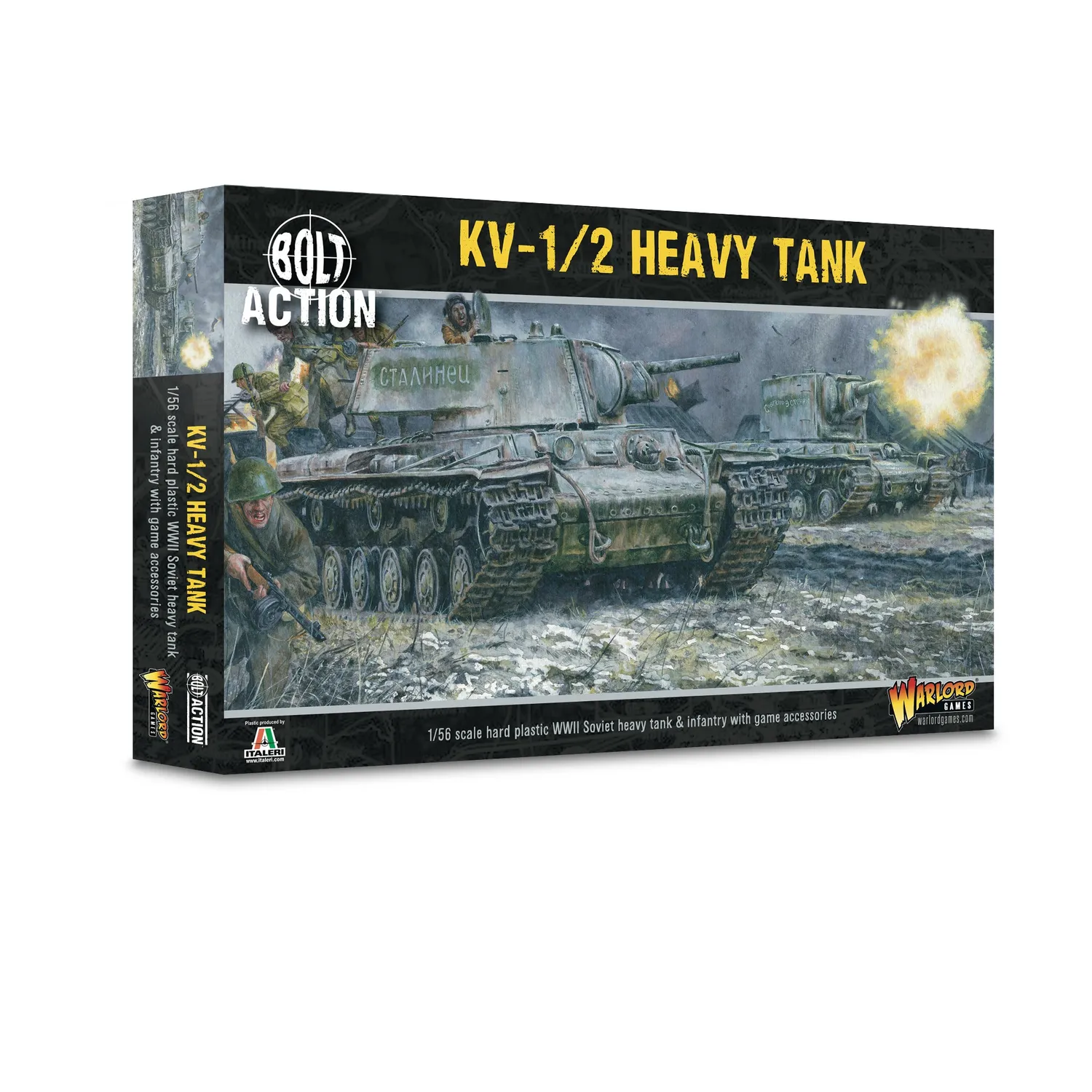 Bolt Action KV-1/2 Heavy Tank char en plastique soviétique