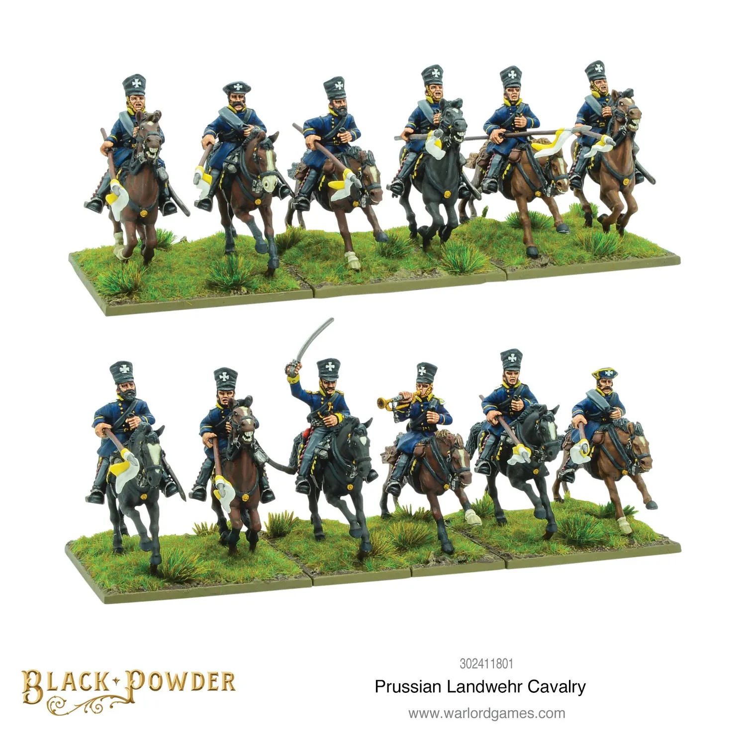 Bolt Action Landwehr cavalerie figurines prussiennes x12