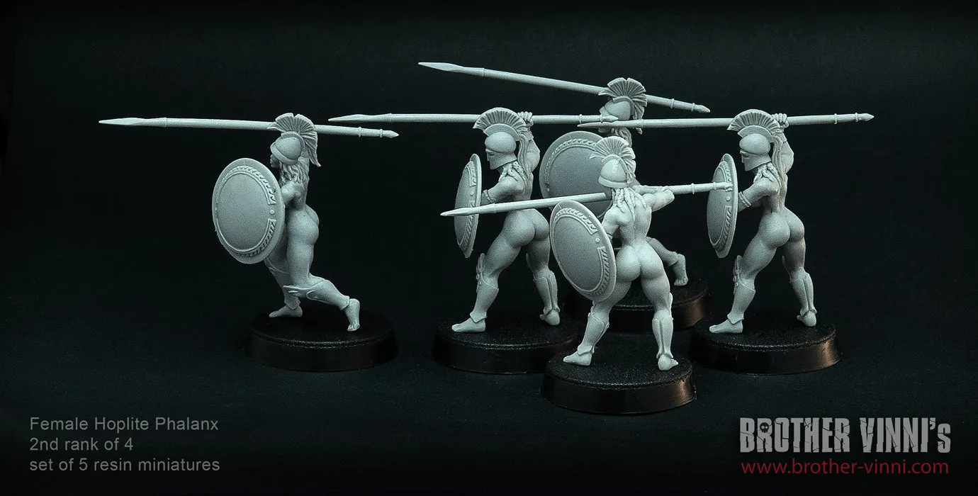 Brother Vinni Female Hoplites 2/4 figurines résine 28mm x5