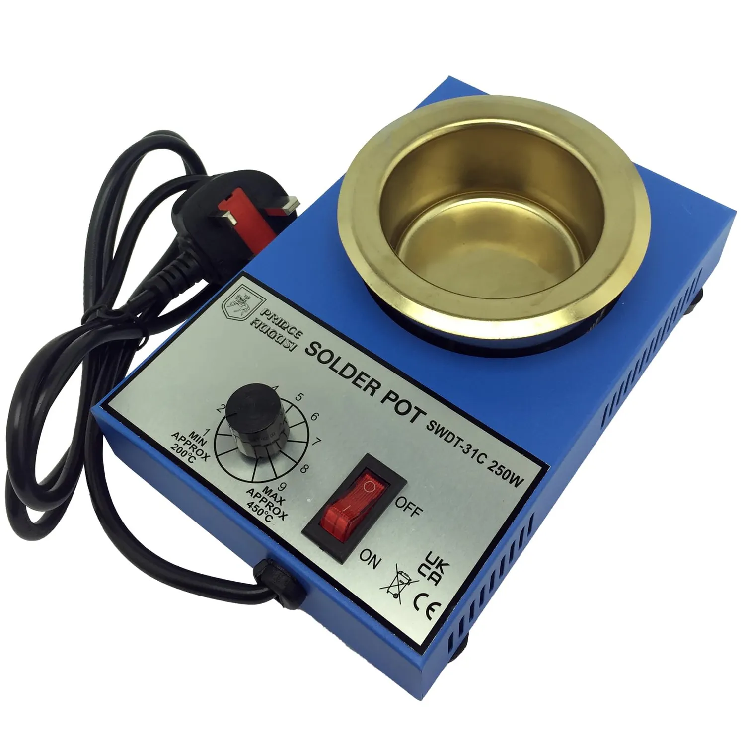 Prince August pot de fusion pour étain 1200 g thermostatique