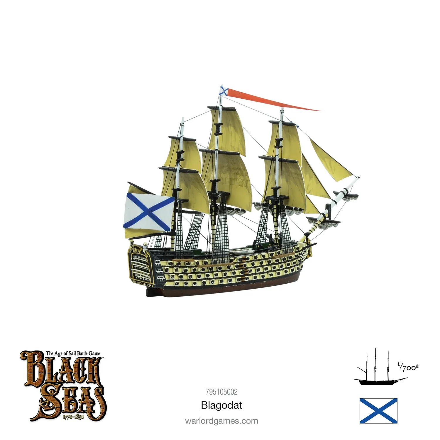 Black Seas Blagodat bateau de ligne résine et métal