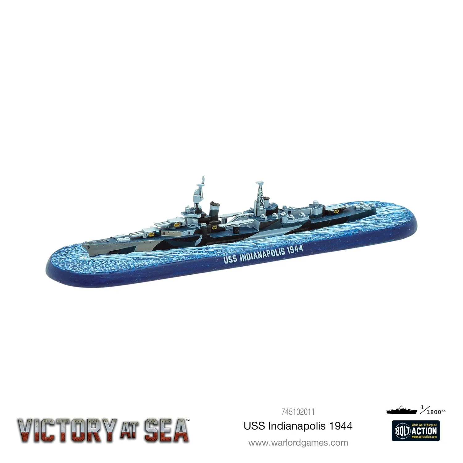 Victory at Sea USS Indianapolis 1944 navire croiseur résine
