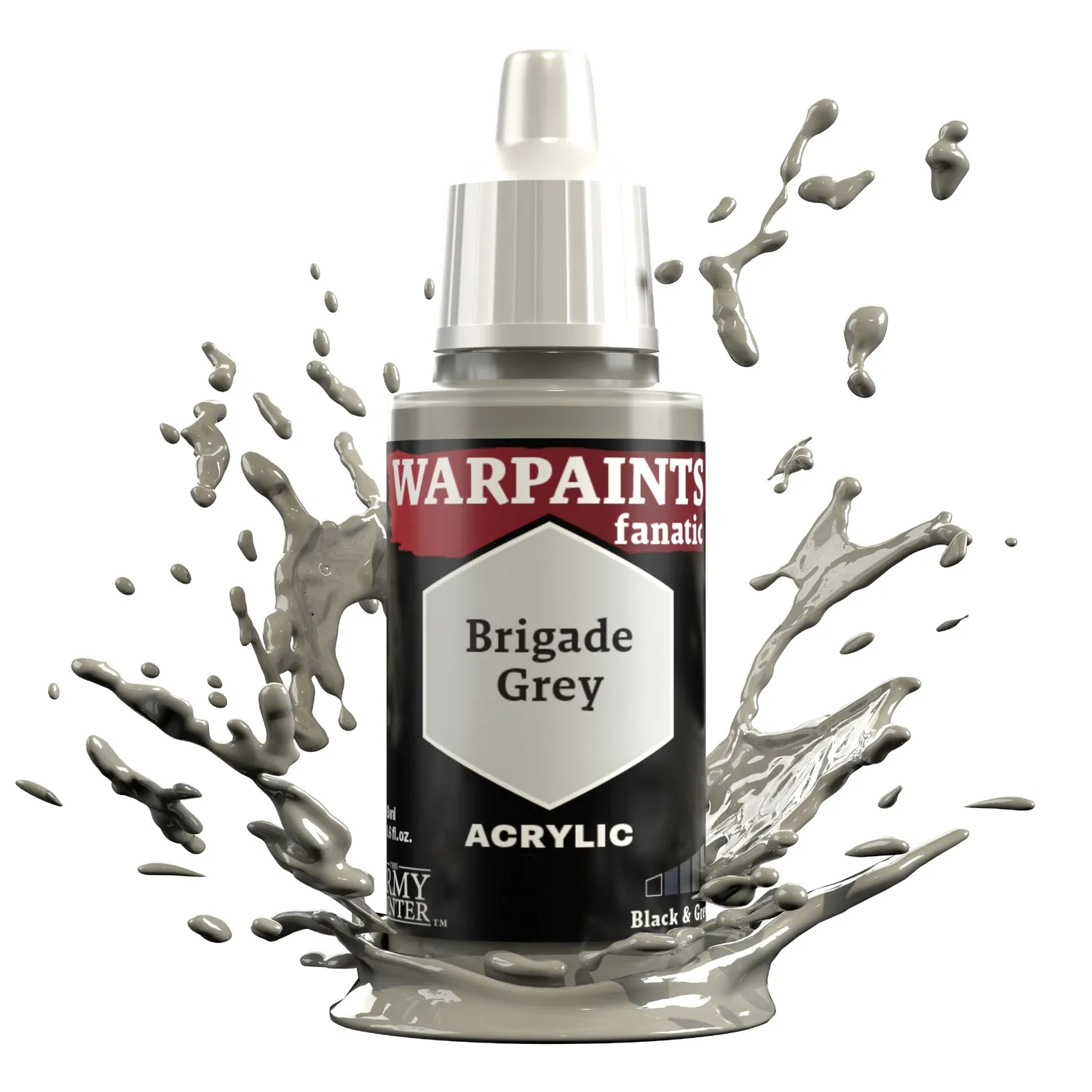 Army Painter Warpaints Fanatic Brigade Grey peinture 18 ml grise