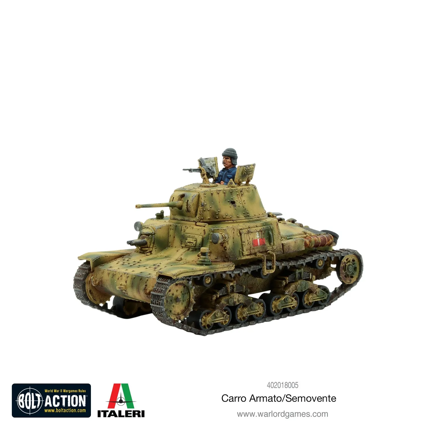 Bolt Action Carro Armato/Semovente char M13/40 ou Semovente 75/18 plastique
