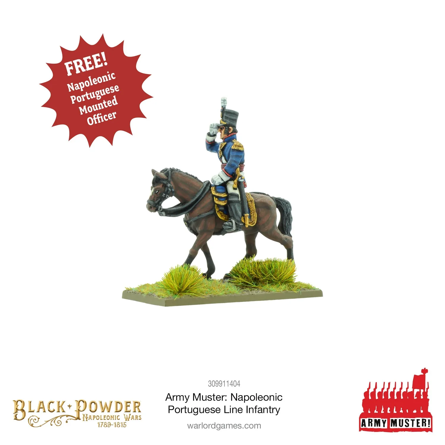 Bolt Action Army Muster Napoleonic Portuguese Line Infantry infanterie plastique