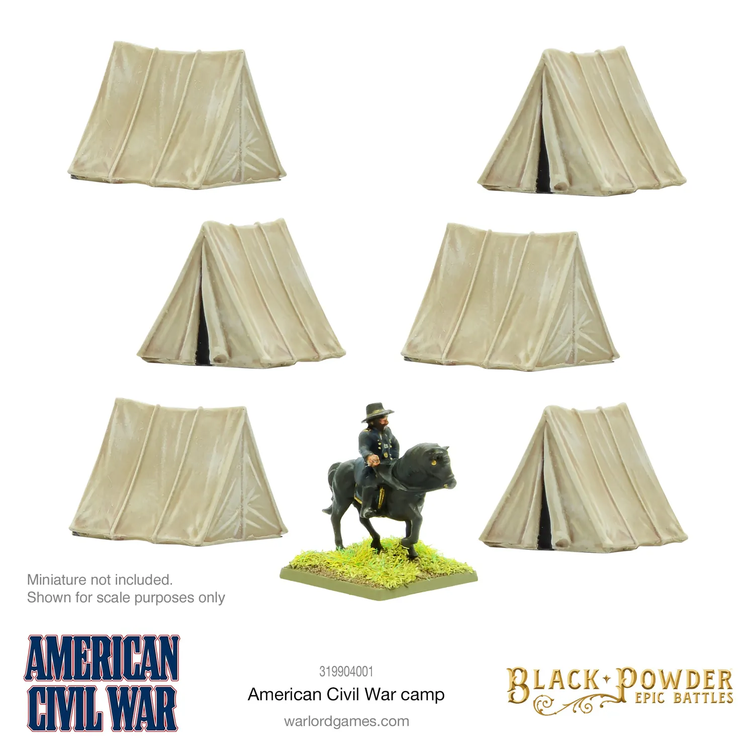 Black Powder Epic Battles camp guerre de Sécession résine