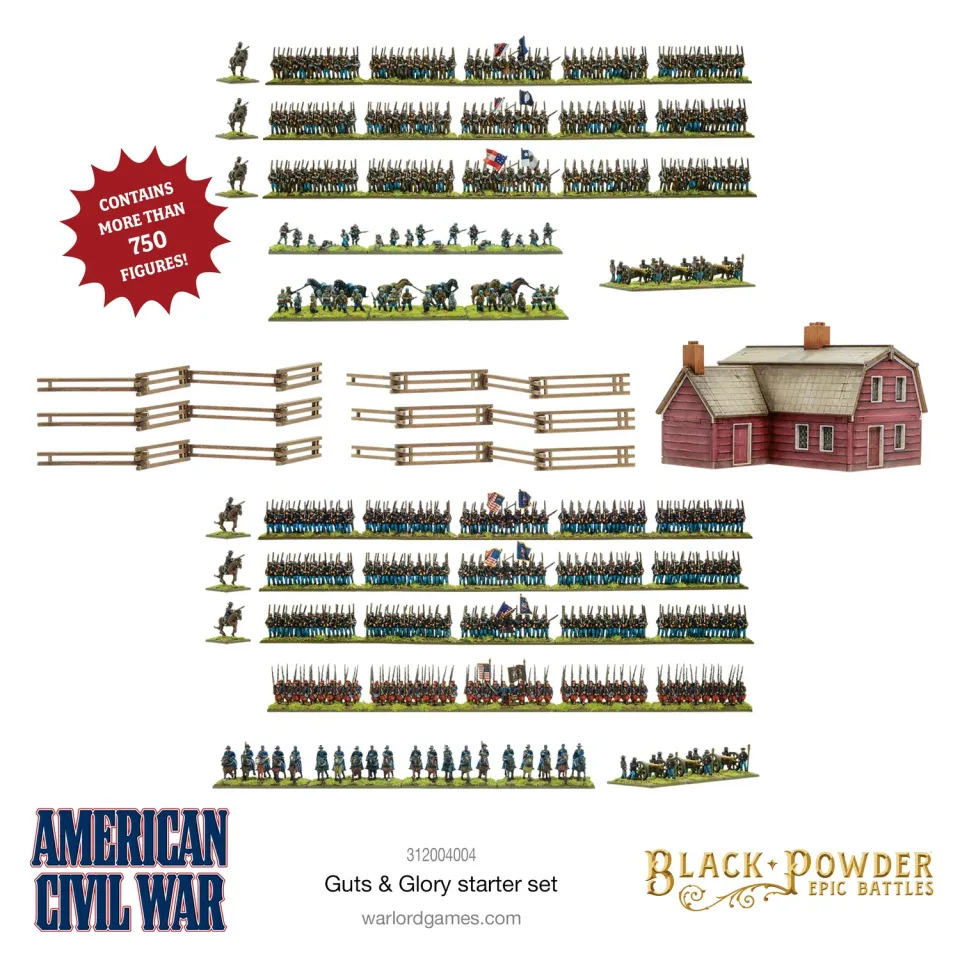 Bolt Action Black Powder Guts & Glory starter set guerre civile