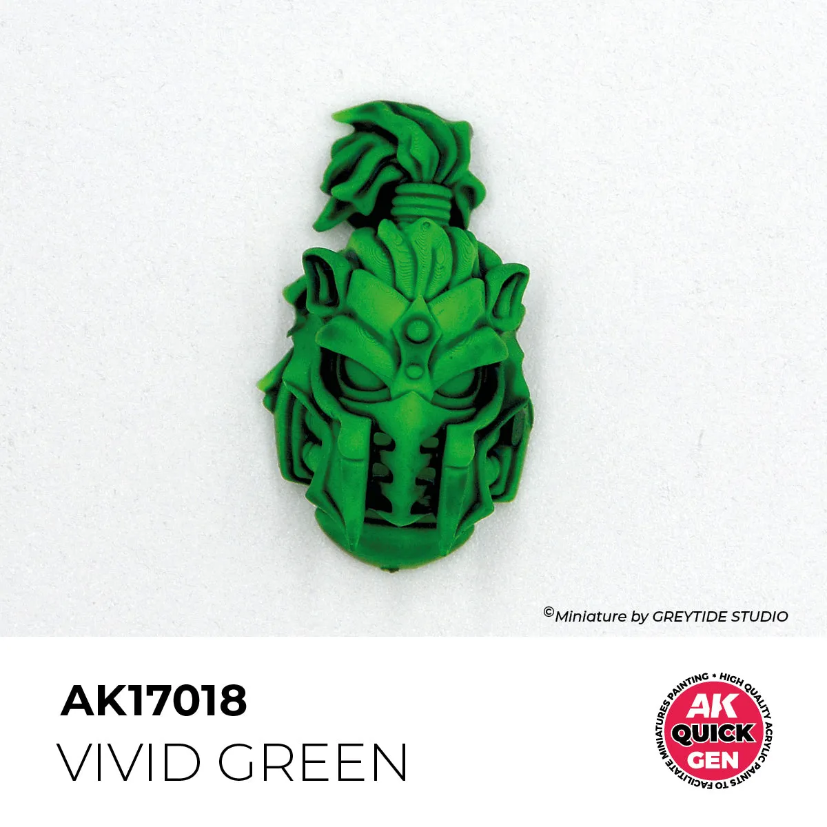 AK Interactive QuickGen Vivid Green peinture 18ml contraste