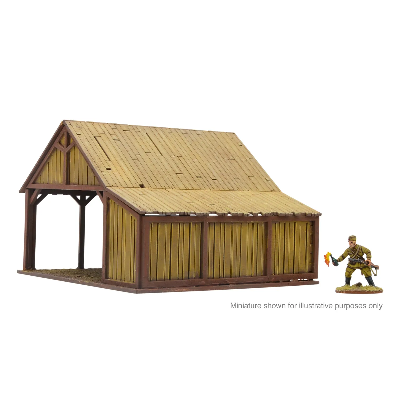 Bolt Action Feed Barn 28mm décor MDF rural