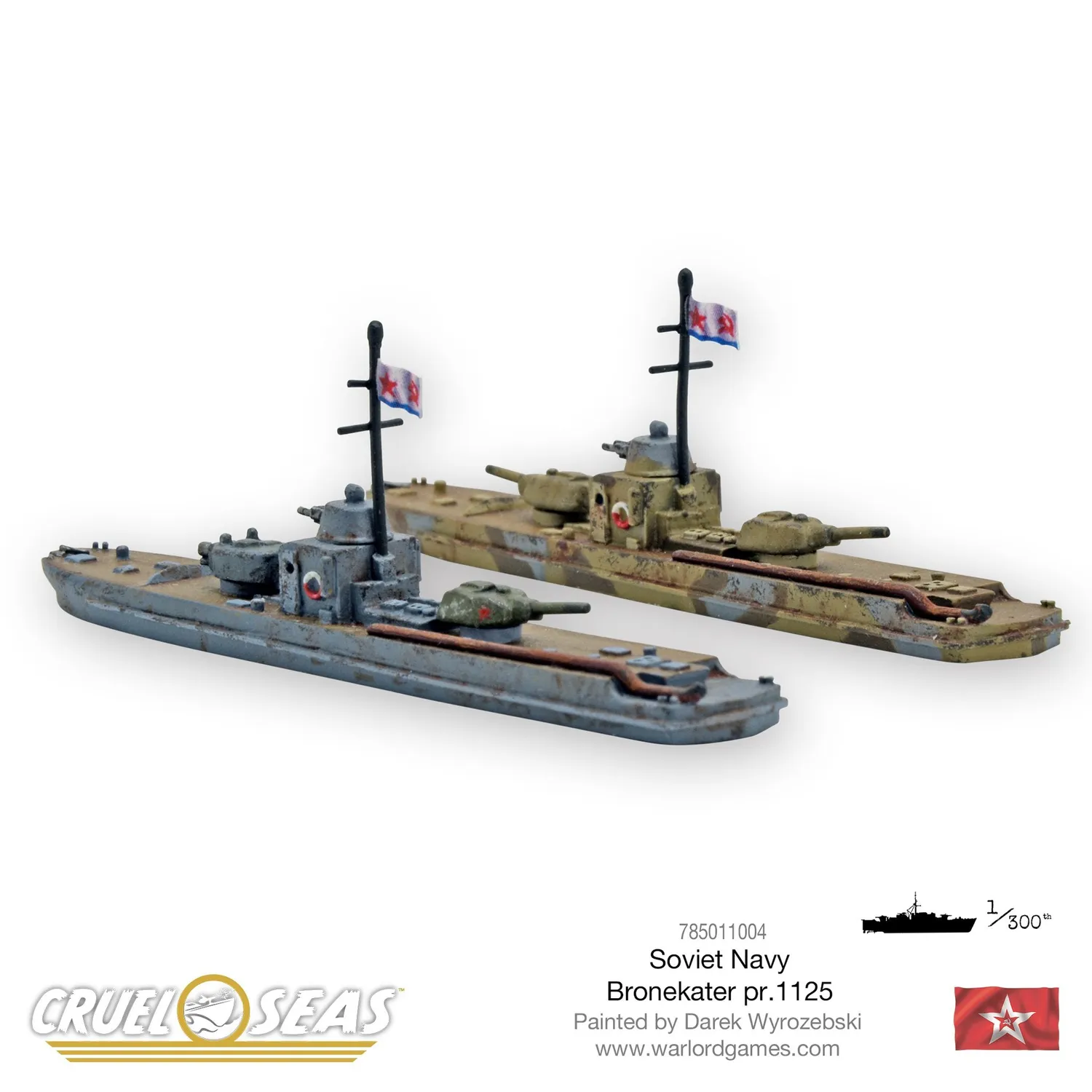 Bolt Action Soviet Bronekater pr.1125 navire métal Cruel Seas